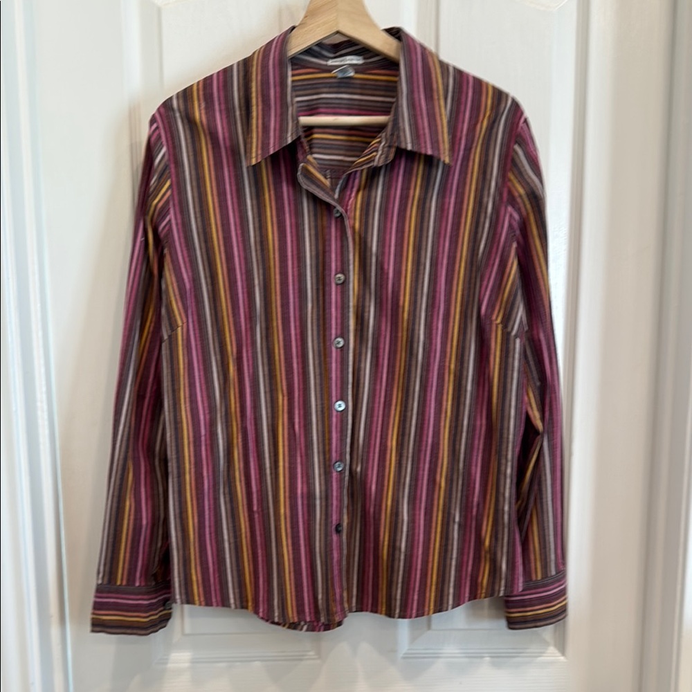 Vintage 2004 colorful stripe button down